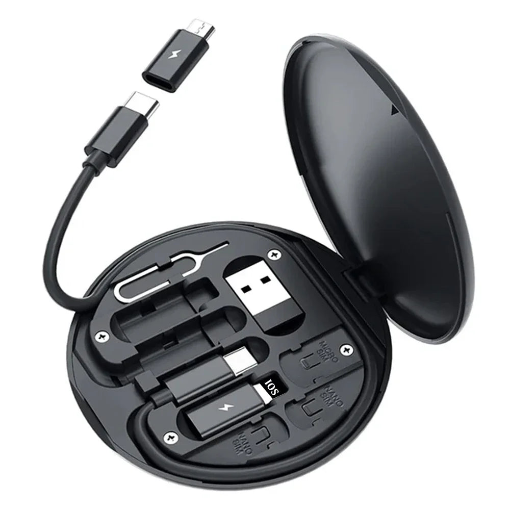 Prime Deal Zone USB Type C to C 60W charging adapter and cable kit with Lightning, Micro USB, and USB A conversion options.