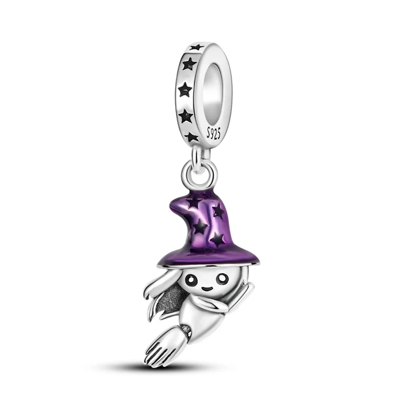 925 Sterling Silver Charm Beads — Mixed Dangle Designs