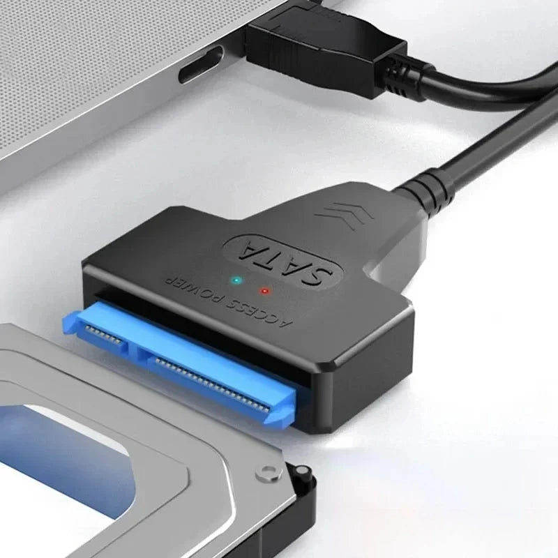 SATA to USB 3.0 cable for 2.5-inch external HDD and SSD, Prime Deal Zone, showing USB and SATA connectors.