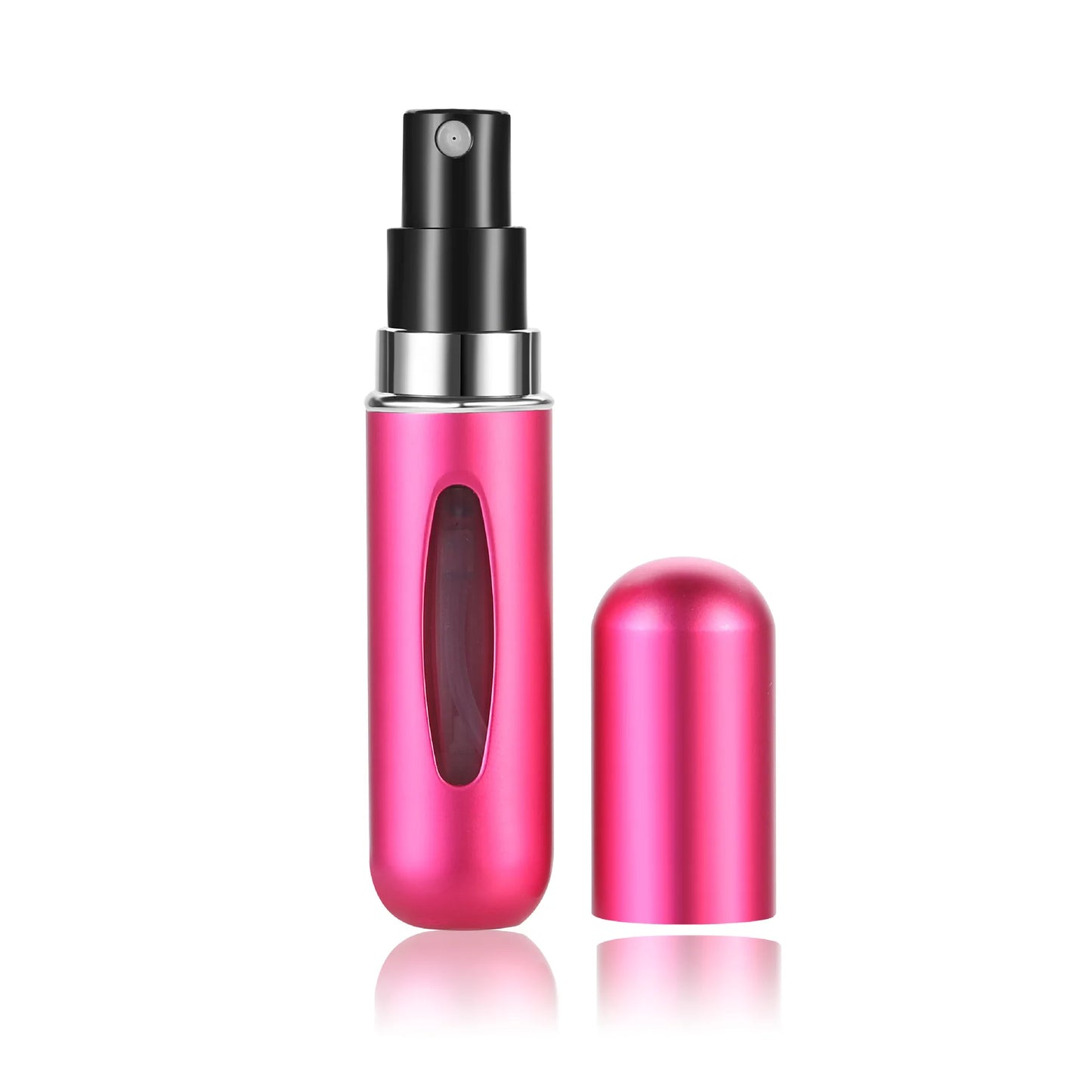 Prime Deal Zone 5ml perfume refill bottle, portable mini spray jar with scent pump, empty cosmetic atomizer for travel use