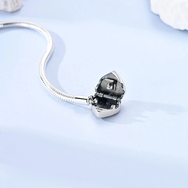 925 Sterling Silver Heart Zircon Snake Chain Bracelet — Multiple Designs, 17–20cm
