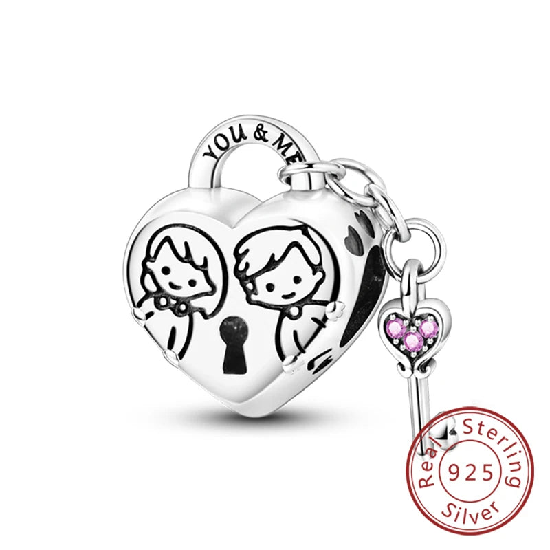 925 Sterling Silver Charm Beads — Love, Family & Life Designs
