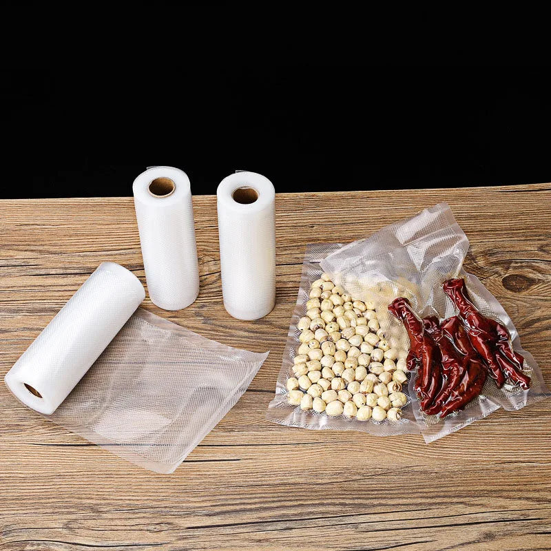 Prime Deal Zone food vacuum storage bags for sealer, suitable for meat, fruit, vegetables, sous vide, in various sizes and roll lengths