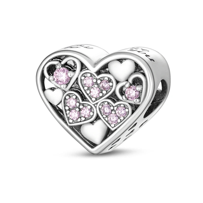925 Sterling Silver Charm Beads — Mixed Dangle Designs