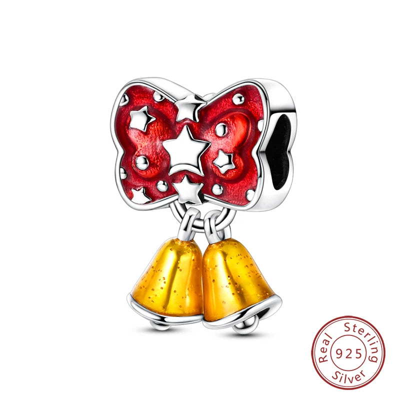 925 Sterling Silver Red Wine & Chili Charm Beads
