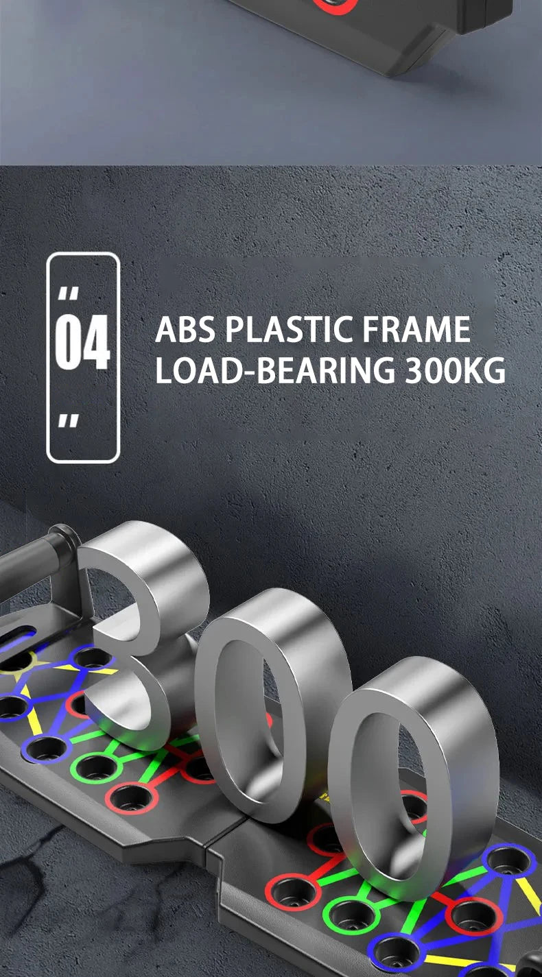 Prime Deal Zone portable multifunctional push-up board set with handles for chest, arms, back, and abdominal training.