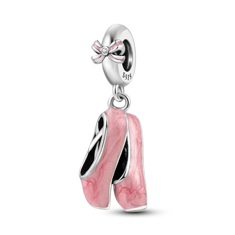 925 Sterling Silver Charm Beads — Mixed Dangle Designs
