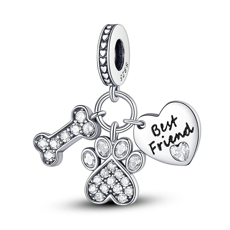 925 Sterling Silver Charm Beads — Tree of Life, Animals & Nature Designs