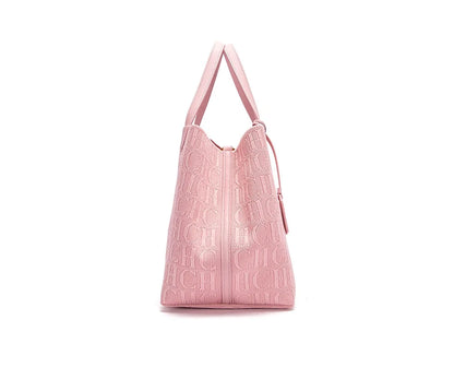 Large capacity Prime Deal Zone CH high-quality craft ladies shoulder handbag with pure color design and outer pocket.