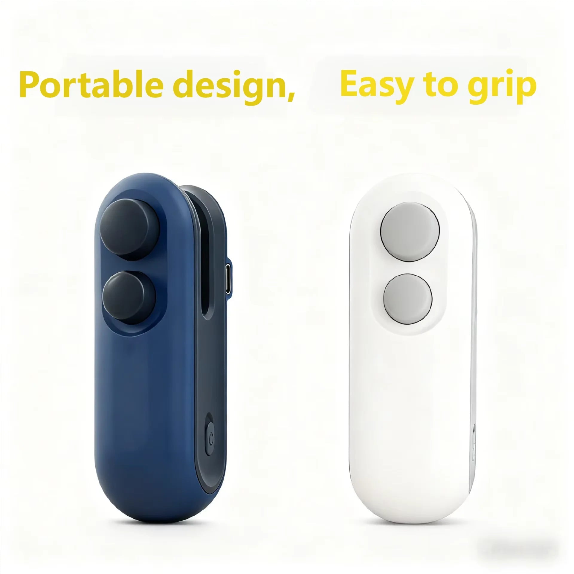 Prime Deal Zone HOMEFISH mini handheld USB rechargeable heat sealer sealing plastic food storage bags, portable and easy to use.