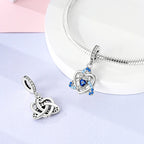 925 sterling silver charm beads, love family and life designs - view 17