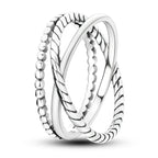 925 sterling silver star ring, top view