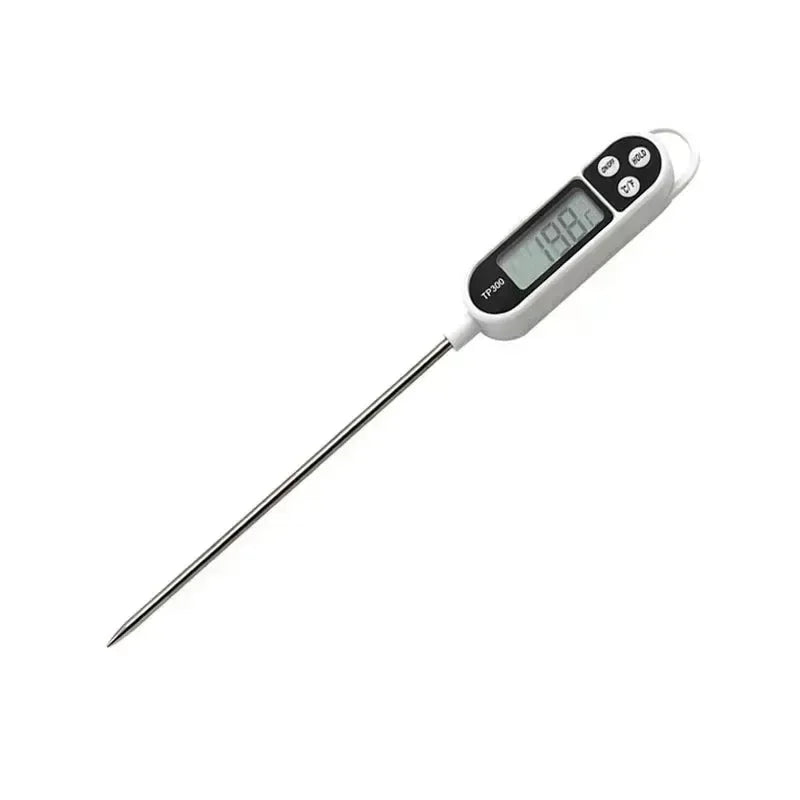 Digital Kitchen Food Thermometer TP300 by Prime Deal Zone showing stainless steel probe for meat and cooking temperature measurement