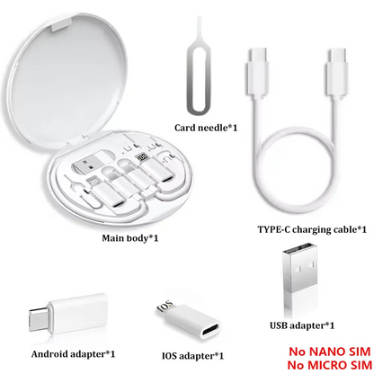 Prime Deal Zone multi-USB Type C to C 60W charging adapter cable kit with USB A, Micro, and Lightning conversion set, shown in image.