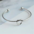 stainless steel woven twist cuff bracelet - view 4