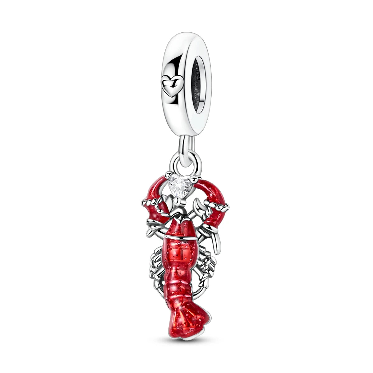 925 Sterling Silver Red Wine & Chili Charm Beads