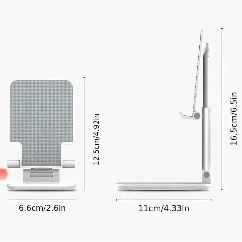 Prime Deal Zone adjustable desk mobile phone holder stand for iPhone, iPad, and tablets, with a sleek, universal design.