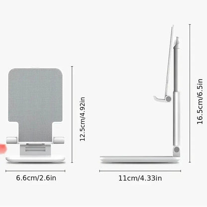 Prime Deal Zone adjustable desk mobile phone holder stand for iPhone, iPad, and tablets, with a sleek, universal design.