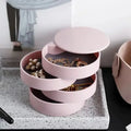 4-layer rotating jewellery storage box, closed view