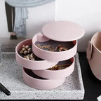 4-layer rotating jewellery storage box, closed view