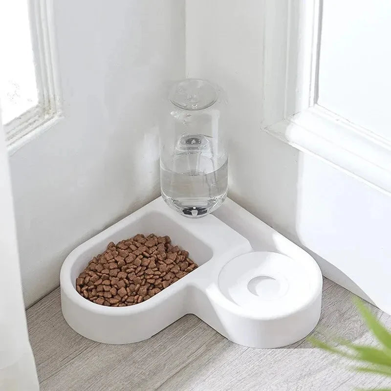 Automatic love pet bowl by Prime Deal Zone, moisture-proof cat and dog bowl for drinking and feeding, dual-use multi-functional design