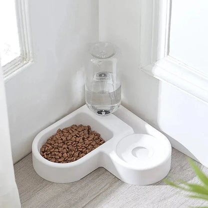 Automatic love pet bowl by Prime Deal Zone, moisture-proof cat and dog bowl for drinking and feeding, dual-use multi-functional design