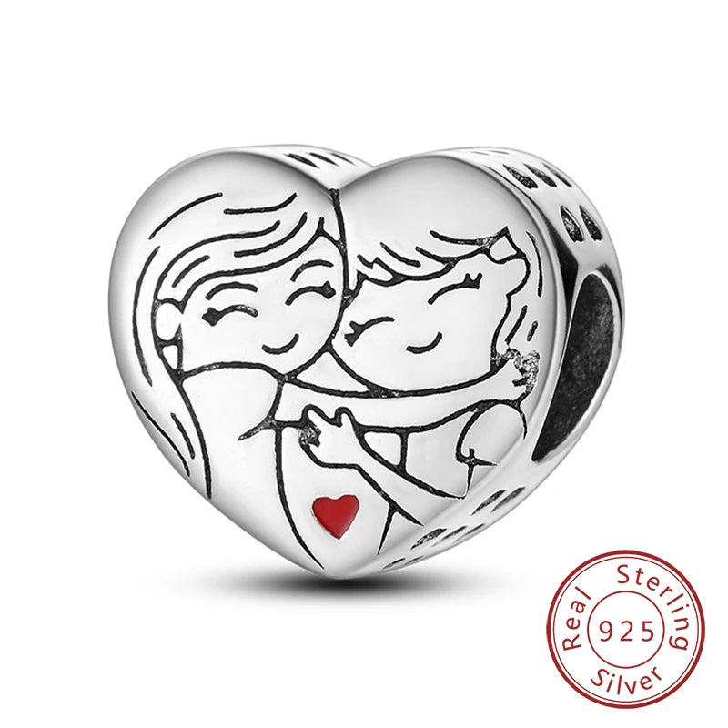 925 Sterling Silver Charm Beads — Love, Family & Life Designs