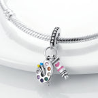 925 sterling silver charm beads, mixed dangle designs - view 16