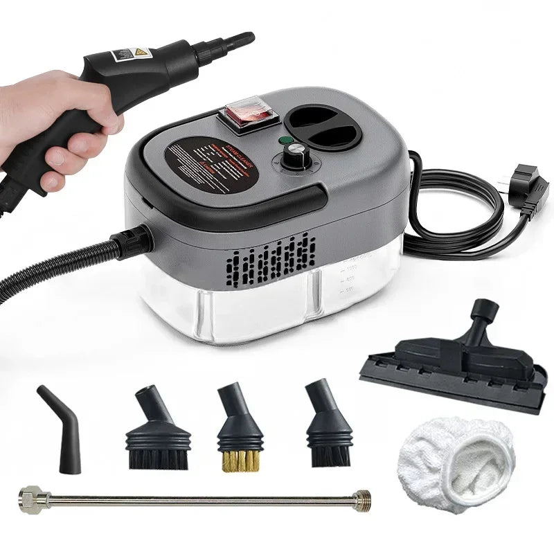 Prime Deal Zone handheld steam cleaner for high-temperature cleaning of air conditioners, kitchens, cars, and floors.