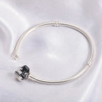 925 sterling silver snake chain bracelet, smooth - view 15