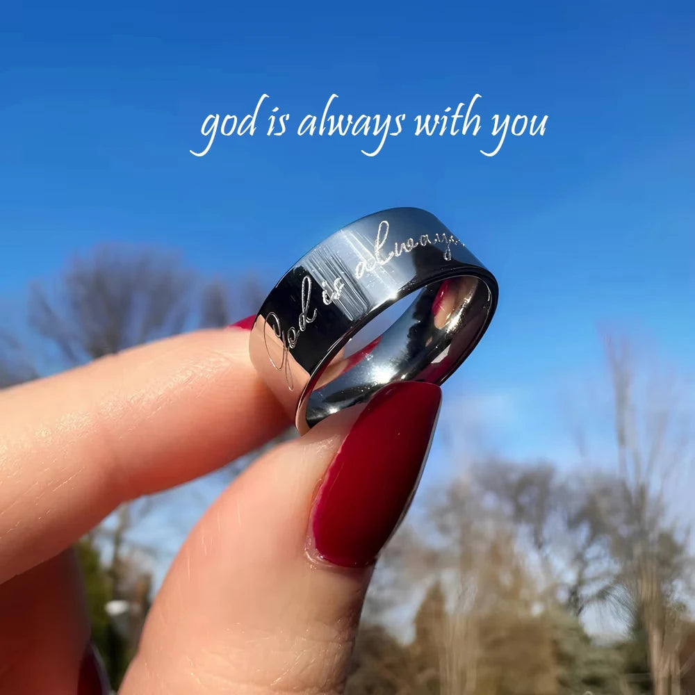 stainless steel 8mm black matte groove wedding band - view 14