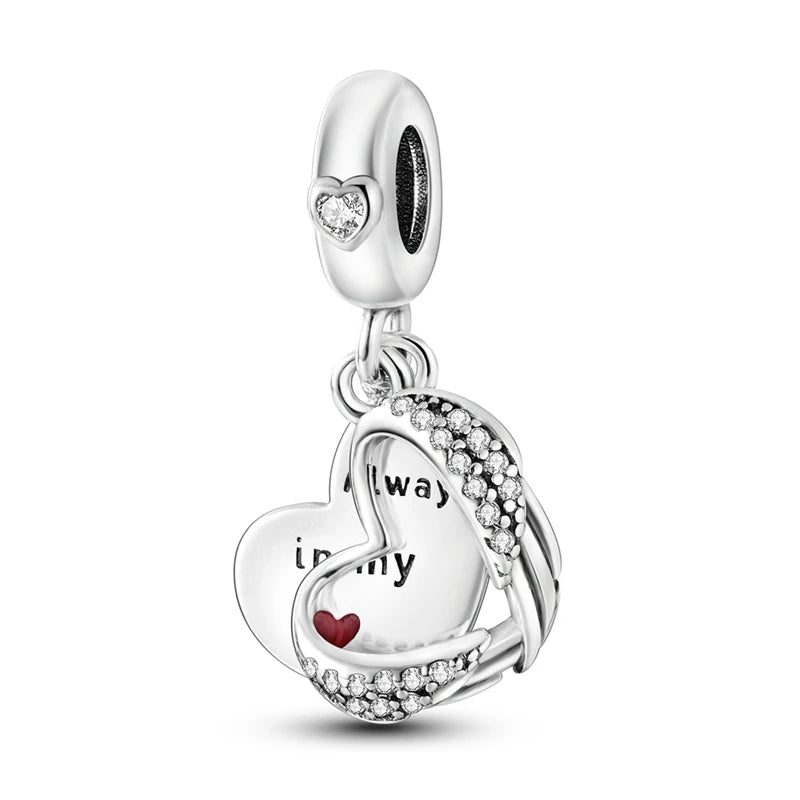 925 Sterling Silver Charm Beads — Hearts, Trees & Sweet Love Designs