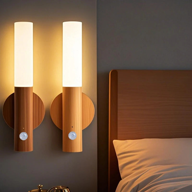 Prime Deal Zone LED night light with USB charging, motion sensor for bedside, wardrobe, and home cabinet lighting.
