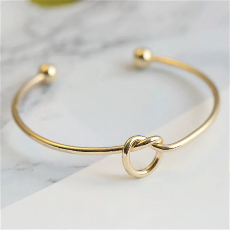 stainless steel woven twist cuff bracelet - view 3