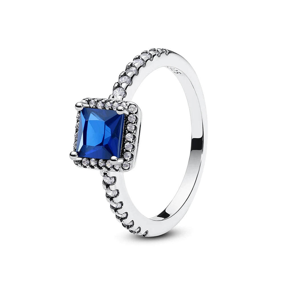 925 Sterling Silver Crown Heart Ring with Zircon