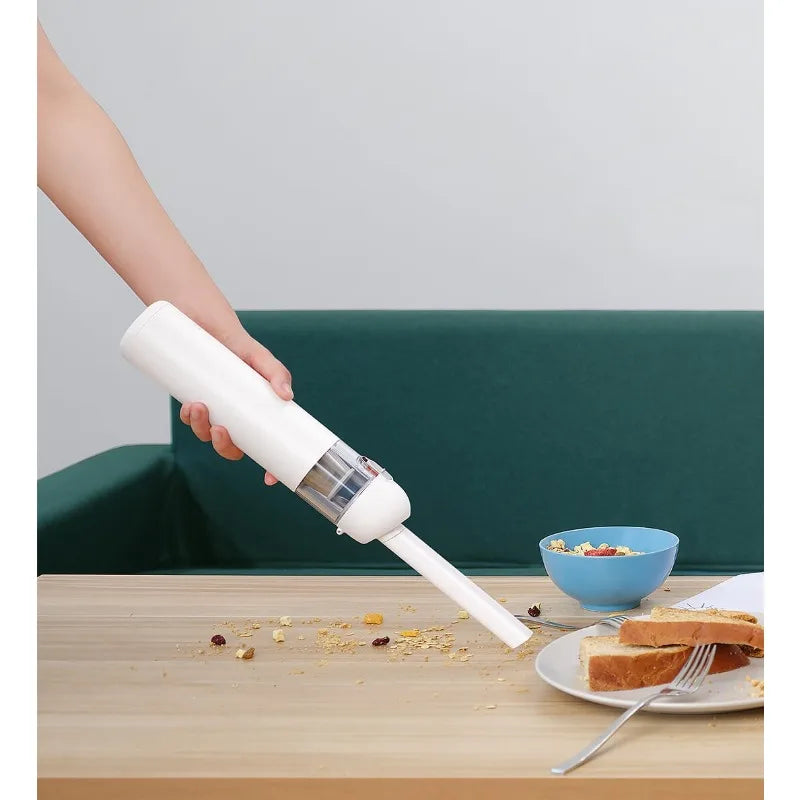 Xiaomi Mijia portable handheld vacuum cleaner with cyclone suction, compact design, suitable for home and car cleaning.