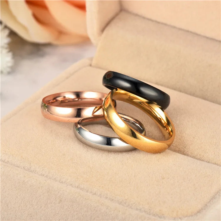 stainless steel 6mm polished band ring - view 11
