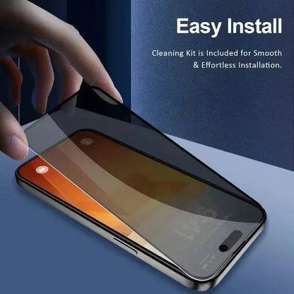 Prime Deal Zone 5-pack anti-peep privacy tempered glass screen protectors for iPhone 12 to 17 Pro Max, designed to prevent visual spying.