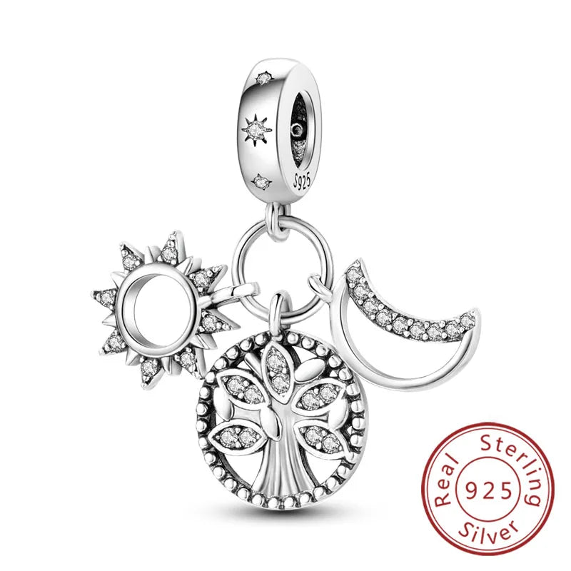 925 Sterling Silver Charm Beads — Love, Family & Life Designs