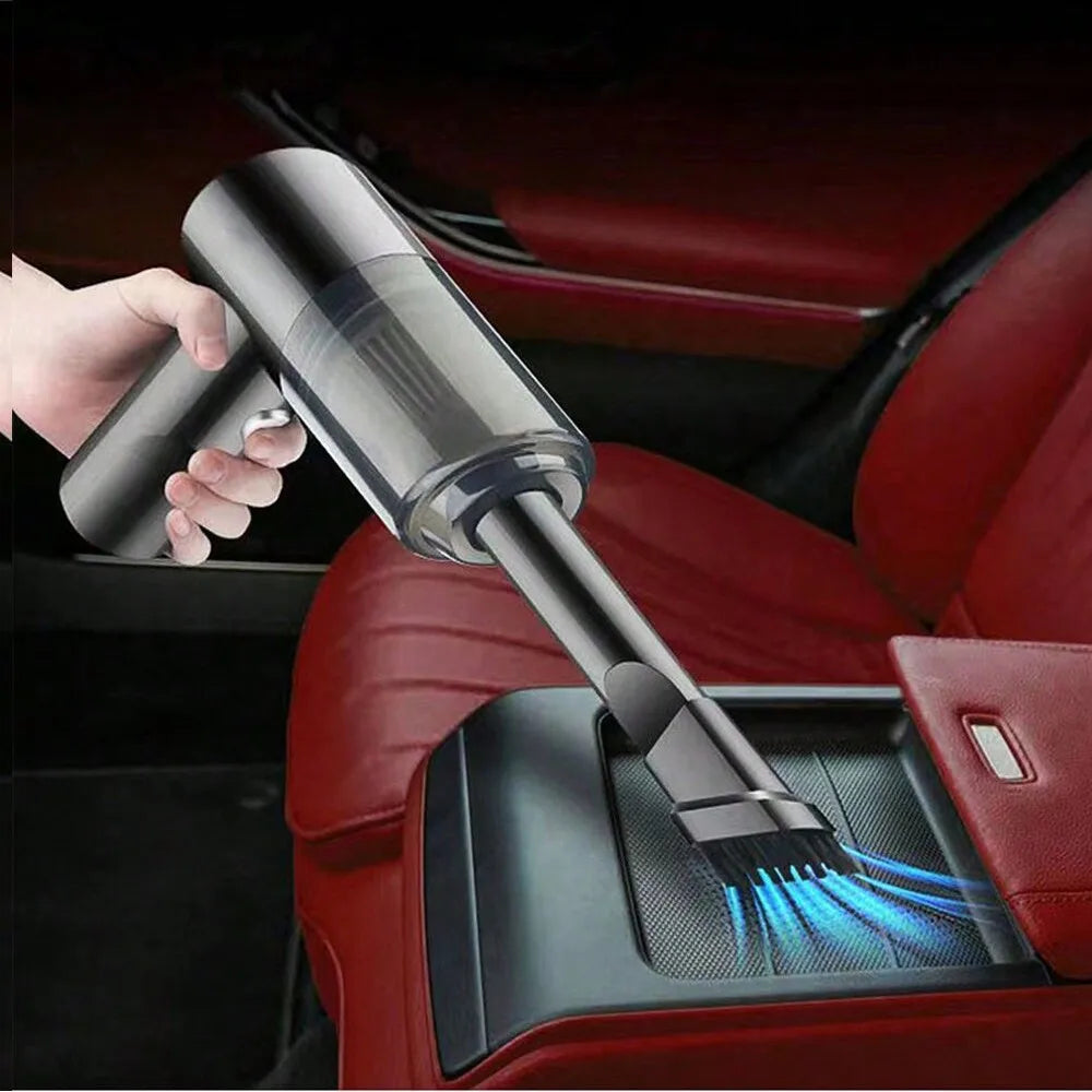 Prime Deal Zone 3-in-1 car and household vacuum cleaner with integrated suction and blowing, USB rechargeable, compact design.