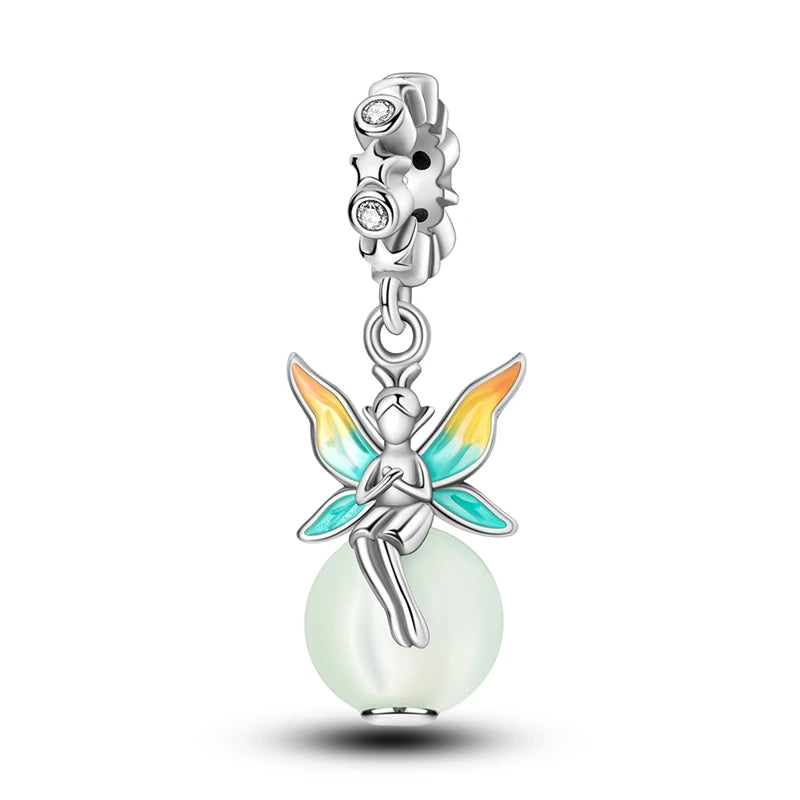 925 Sterling Silver Charm Beads — Mixed Dangle Designs