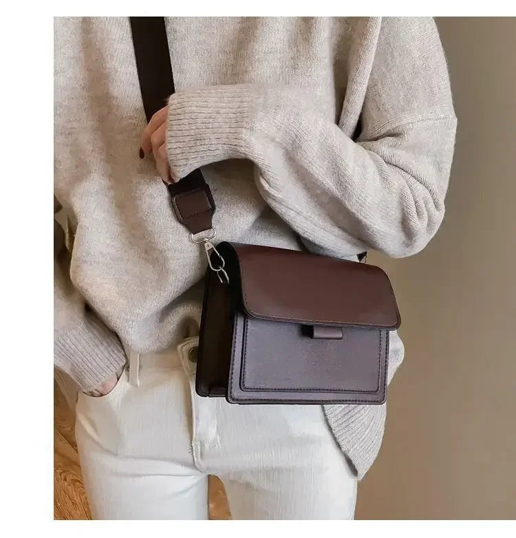 Prime Deal Zone women's PU leather crossbody bag with small shoulder strap, ideal for travel and casual use.
