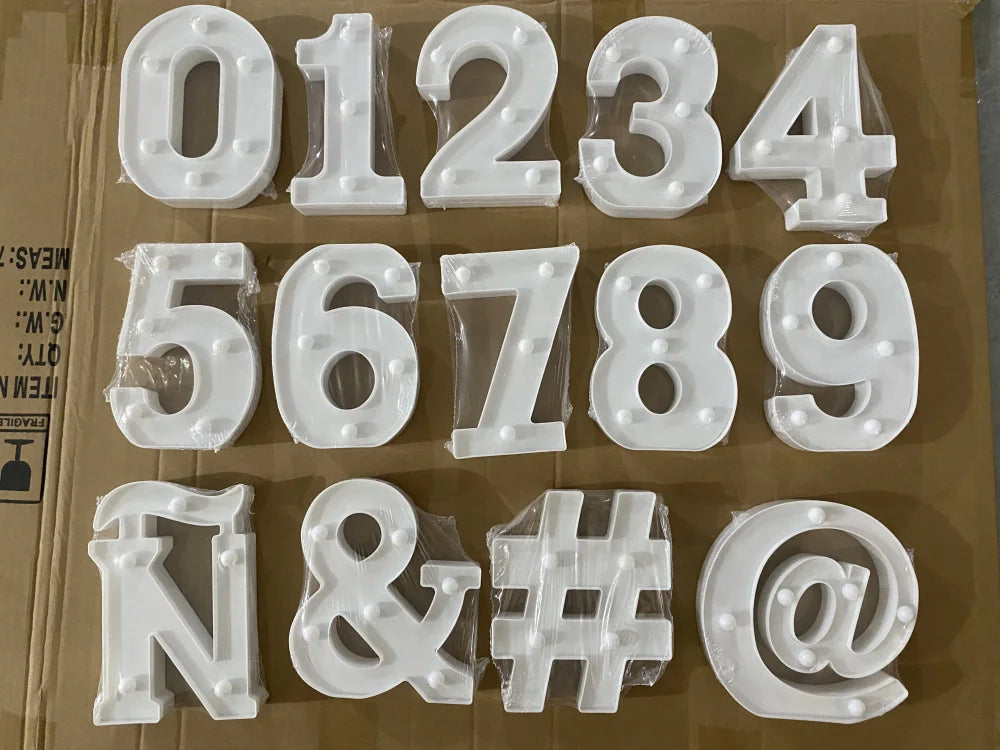 Prime Deal Zone luminous alphabet LED letter lamp for home decor, wedding, birthday, and Christmas party lighting.