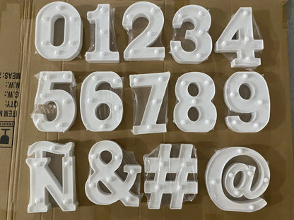 Prime Deal Zone luminous alphabet LED letter lamp for home decor, wedding, birthday, and Christmas party lighting.