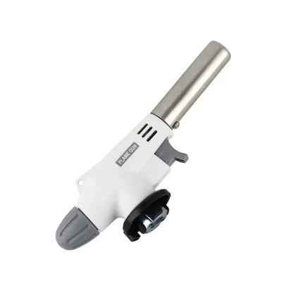 Prime Deal Zone torch cooking auto-ignition butane gas welding burner with flame for BBQ, camping, and cooking applications.