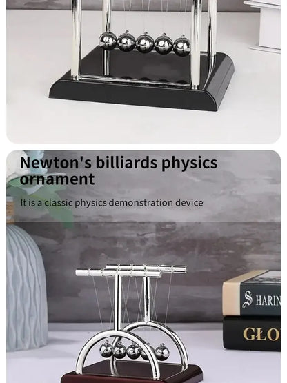 Prime Deal Zone Newton's Cradle steel ball desktop toy for physics demonstration, stress relief, and home decoration.