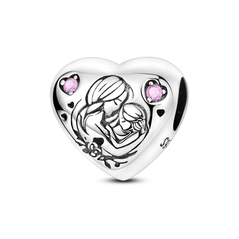 925 Sterling Silver Charm Beads — Hearts, Trees & Sweet Love Designs