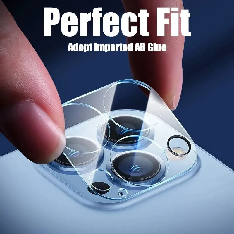 Four Prime Deal Zone HD back camera glass protectors for iPhone 13, 11, 12, 14 Pro Max, and iPhone 14, 13, 15 Pro Max lenses.