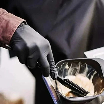 Black nitrile gloves from Prime Deal Zone, household kitchen and cleaning gloves, latex-free for dishwashing, nail art, and pet care.