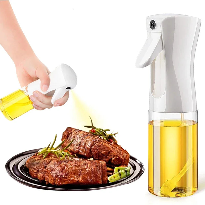 Prime Deal Zone oil spray bottle for kitchen and BBQ, 200/300/500mL, clear dispenser for olive oil, vinegar, soy sauce, and cooking sprays